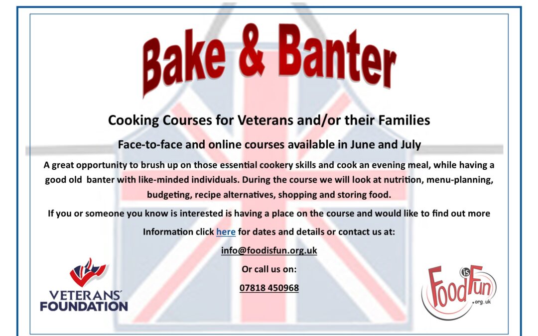Bake and Banter Cookery Courses for Veterans